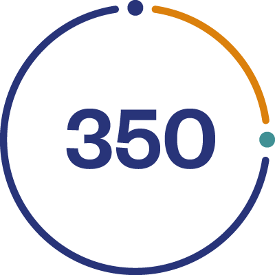 350 million travellers